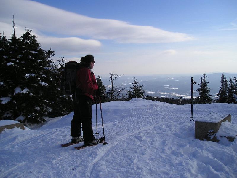 Stinson (14).JPG - Danielle enjoying the view from the summit.